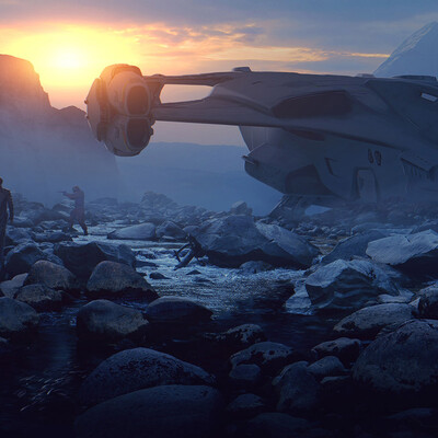 Студент Кадыров Ильдар / Курс "Концепт Арт Окружения, Matte Painting и 3D для 2D"