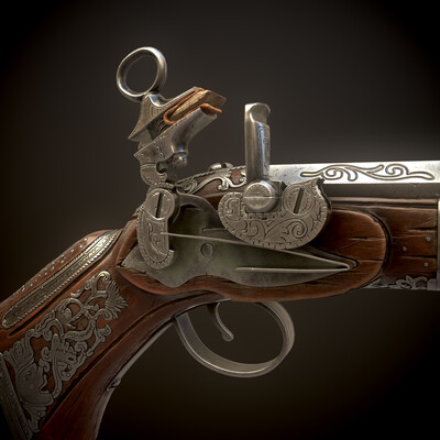 Испанский пистолет Мушкетон Miquelet Blunderbuss 18 века