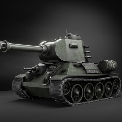 Стилизованная модель советского танка Т-34