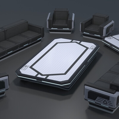 Sci-fi Furniture Set