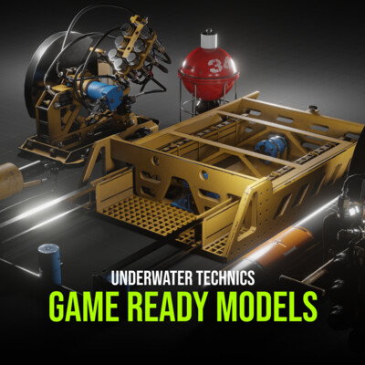 Underwater technics - Game ready models