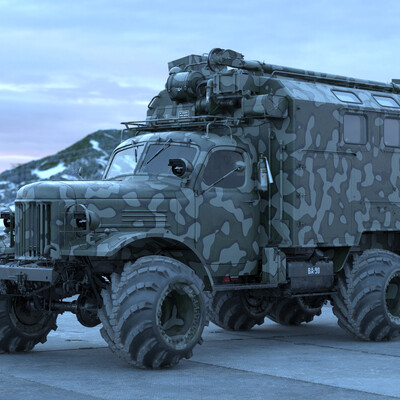 3д модель ЗИЛ-157_КУНГ_Арочные колеса.