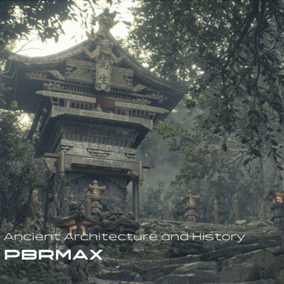 Eastern style rendering-Ancient Temple