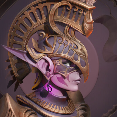 Night Steel. Sculpt. WoW Fan Art.