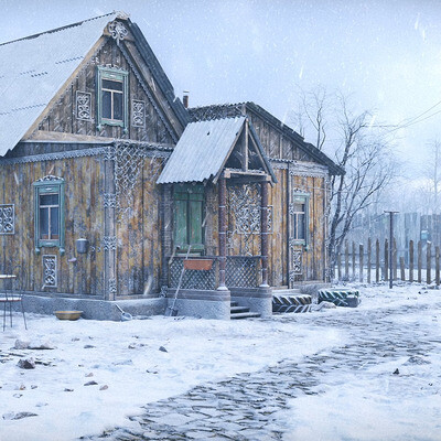 Новогодняя версия дома