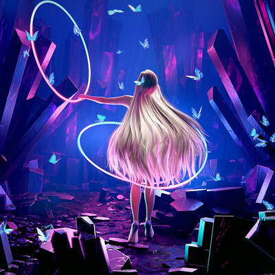 Serenity crystal neon
