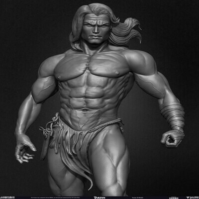 Tarzan 3D Model sculpted by Yacine BRINIS