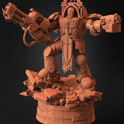 Warhammer Sergeant sculpted by Yacine BRINIS