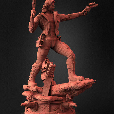 Escape from New York Snake Plissken sculpted by Yacine BRINIS