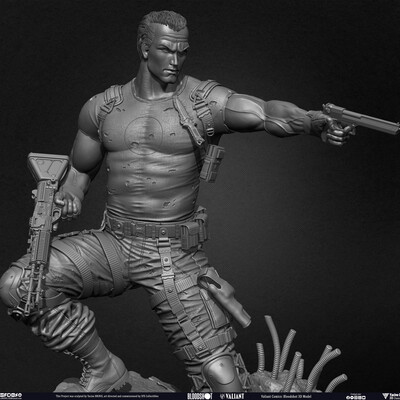 Bloodshot Valiant Comics sculpted by Yacine BRINIS