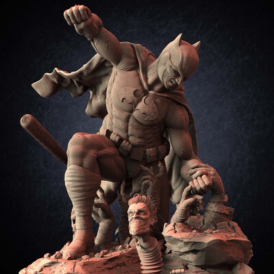 Batman Dceased DC Comics sculpted by Yacine BRINIS