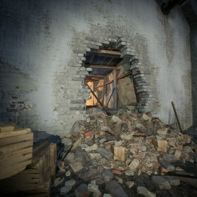 Destroyed Wall