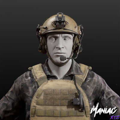 Soldier bust