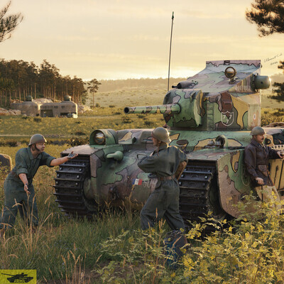 G1R- French Tank (1\35 Scale model - full project)