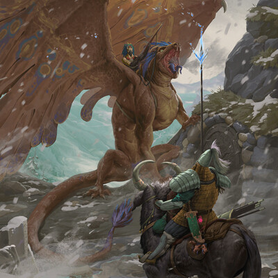 Knight & dragon rider