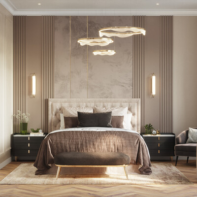 Bedroom and wardrobe