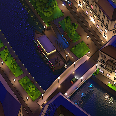 Streets at night
