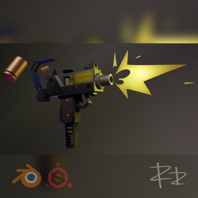 Uzi. Первая работа в 3д