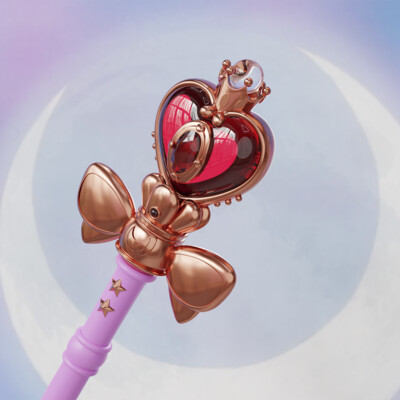 Moon Spiral Heart Rod