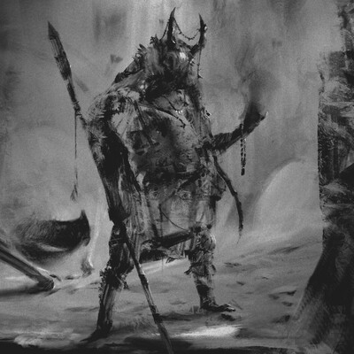 Dark shaman and pet
