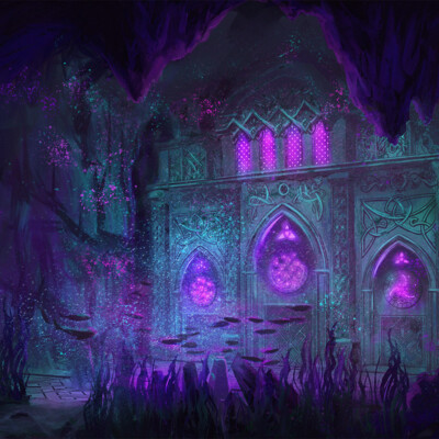 Underwater temple