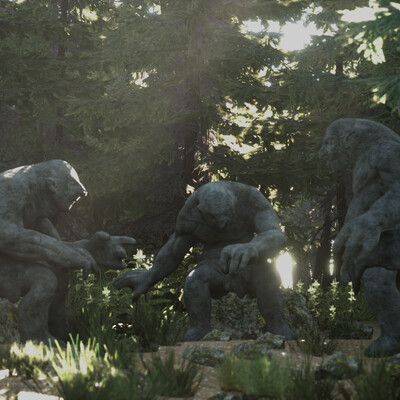 Troll in the woods