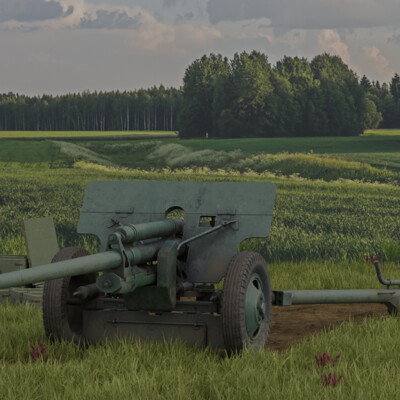 ЗИС-2 Советская противотанковая пушка 1941-1945