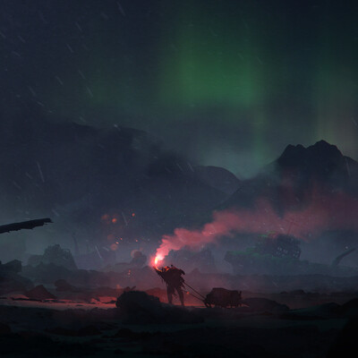 Arctic graveyard