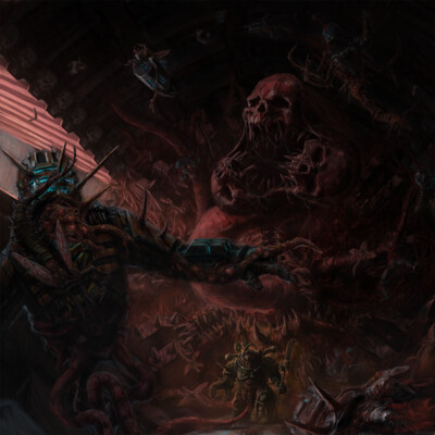 Фан арт. Кроссовер Dead Space и Warhammer 40k