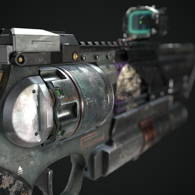 Sci-fi revolver "Dart Armory: hunter"