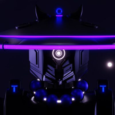 Sci-fi "Samurai head"
