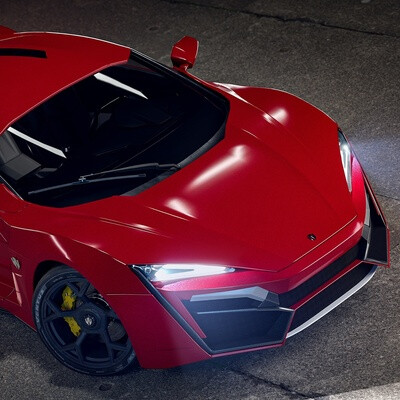 Lykan HyperSport Mid-Poly game-ready model