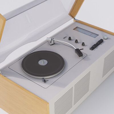 Low poly player Braun SK 55