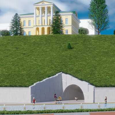 Туннель к реке Тура в г. Тюмень