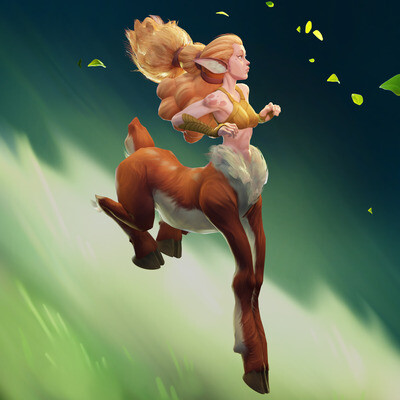 Leaping Deer