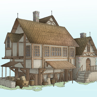 Sketches of houses