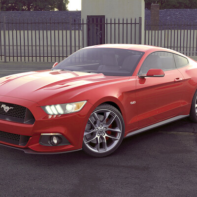 Предметная визуализация Ford Mustang GT 500