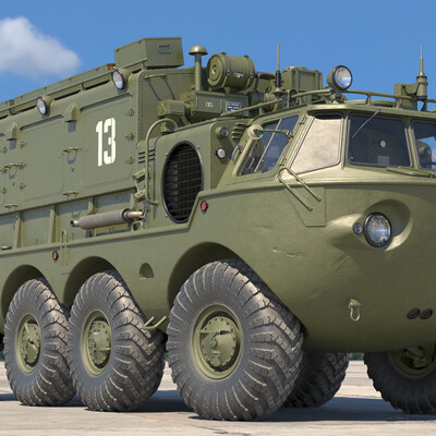3д модель ЗИЛ-135 Б_КУНГ.