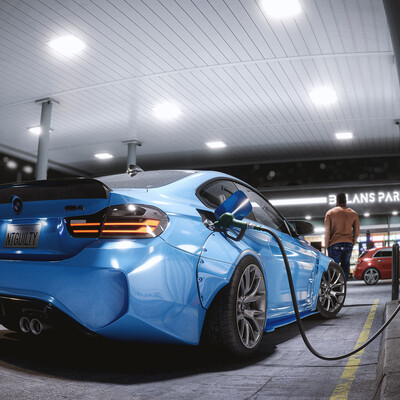 BMW M4 - Gas Station