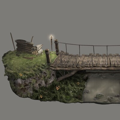 bridges and cave entrances