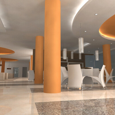 hotel's foyer