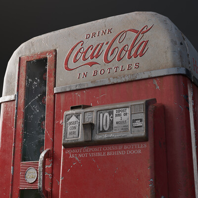 Vending machine in the retro style
