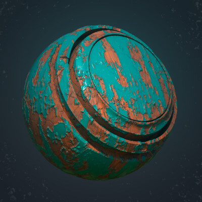 PBR Paint peeling effect study