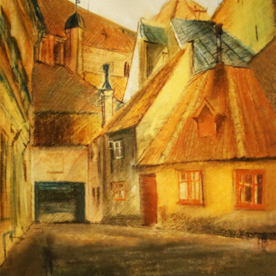 Дворик в Риге