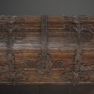 Wooden chest