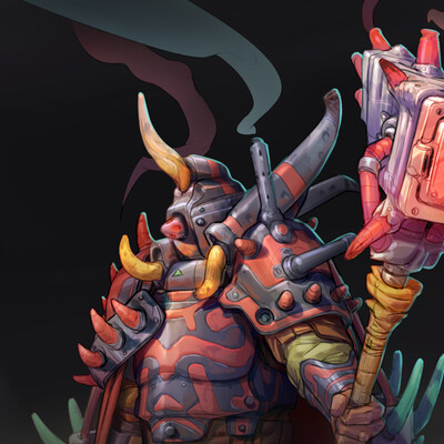 The Pricklymetal guardian