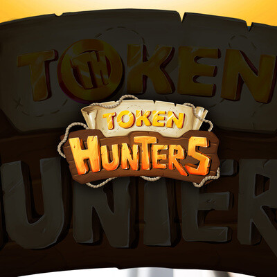 Logo redesign for the casual game "TOKEN HUNTERS"