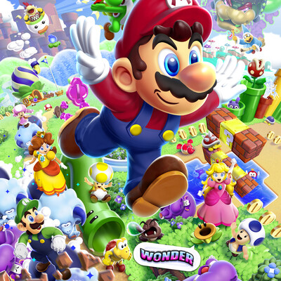 Фан-арт по игре Super Mario Wonder