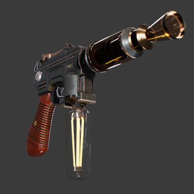 Electro steam punck gun