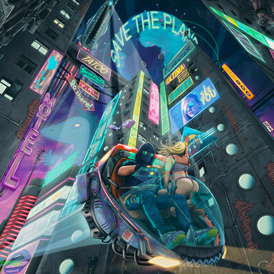 Night city ride